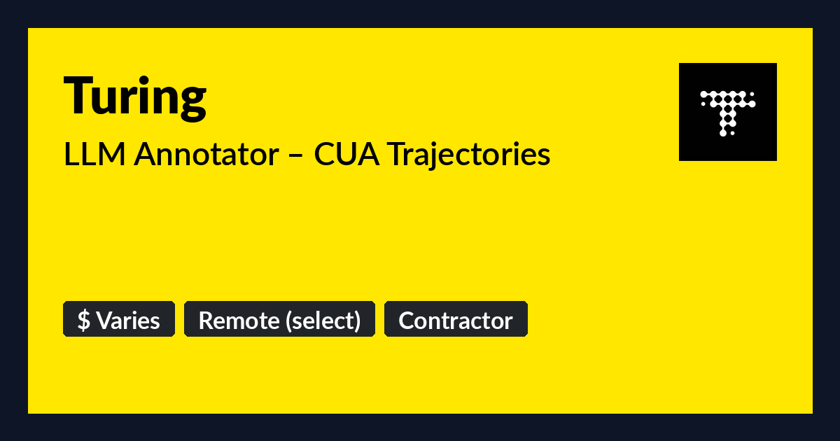 LLM Annotator – CUA Trajectories at Turing - Benture